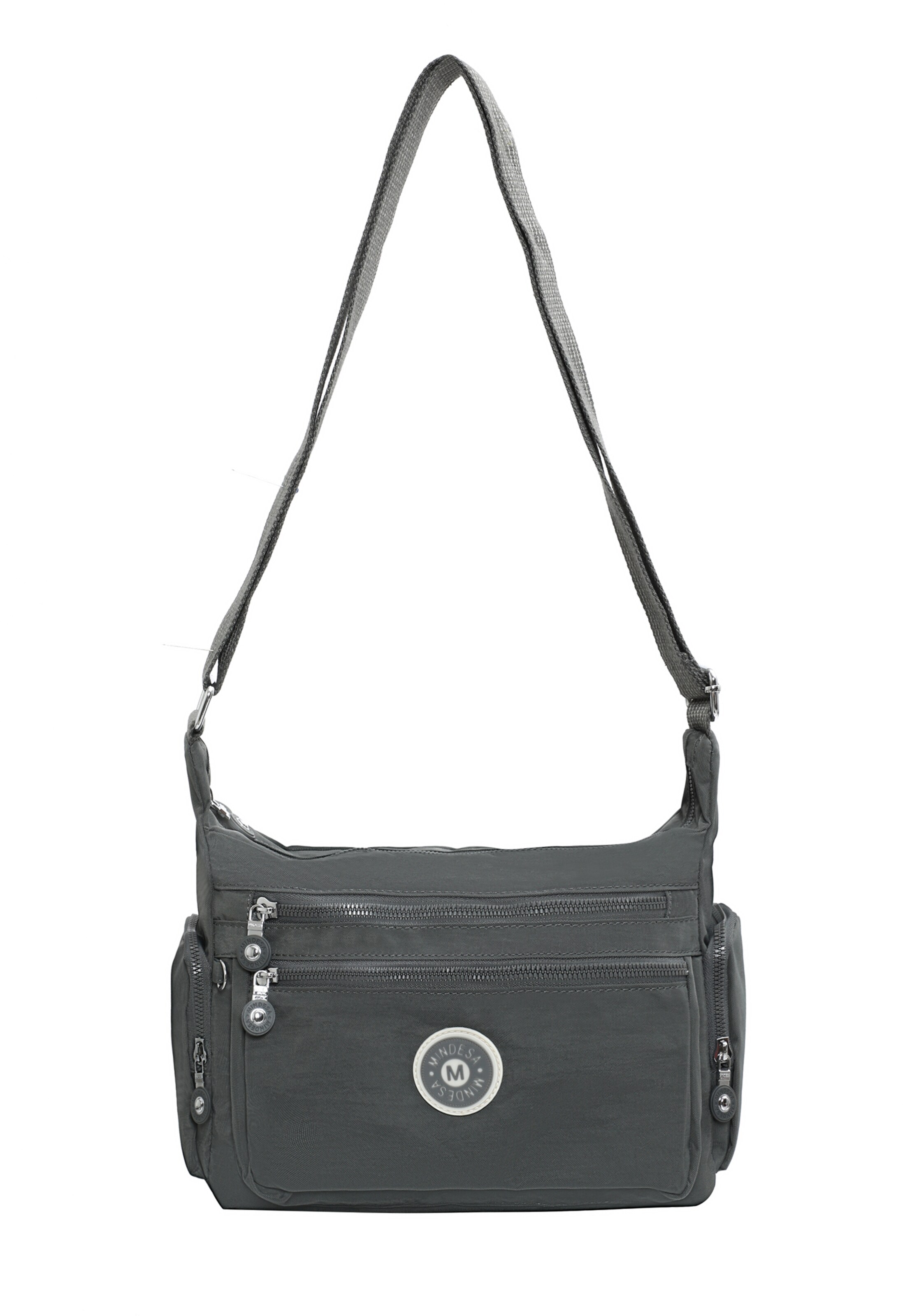Mindesa Schoudertas in Grijs: voorkant