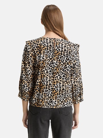 TOM TAILOR DENIM Blouse in Bruin