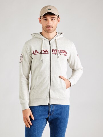 La Martina Sweat jacket in Grey: front