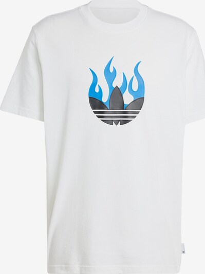 ADIDAS ORIGINALS T-Shirt en bleu / blanc, Vue avec produit