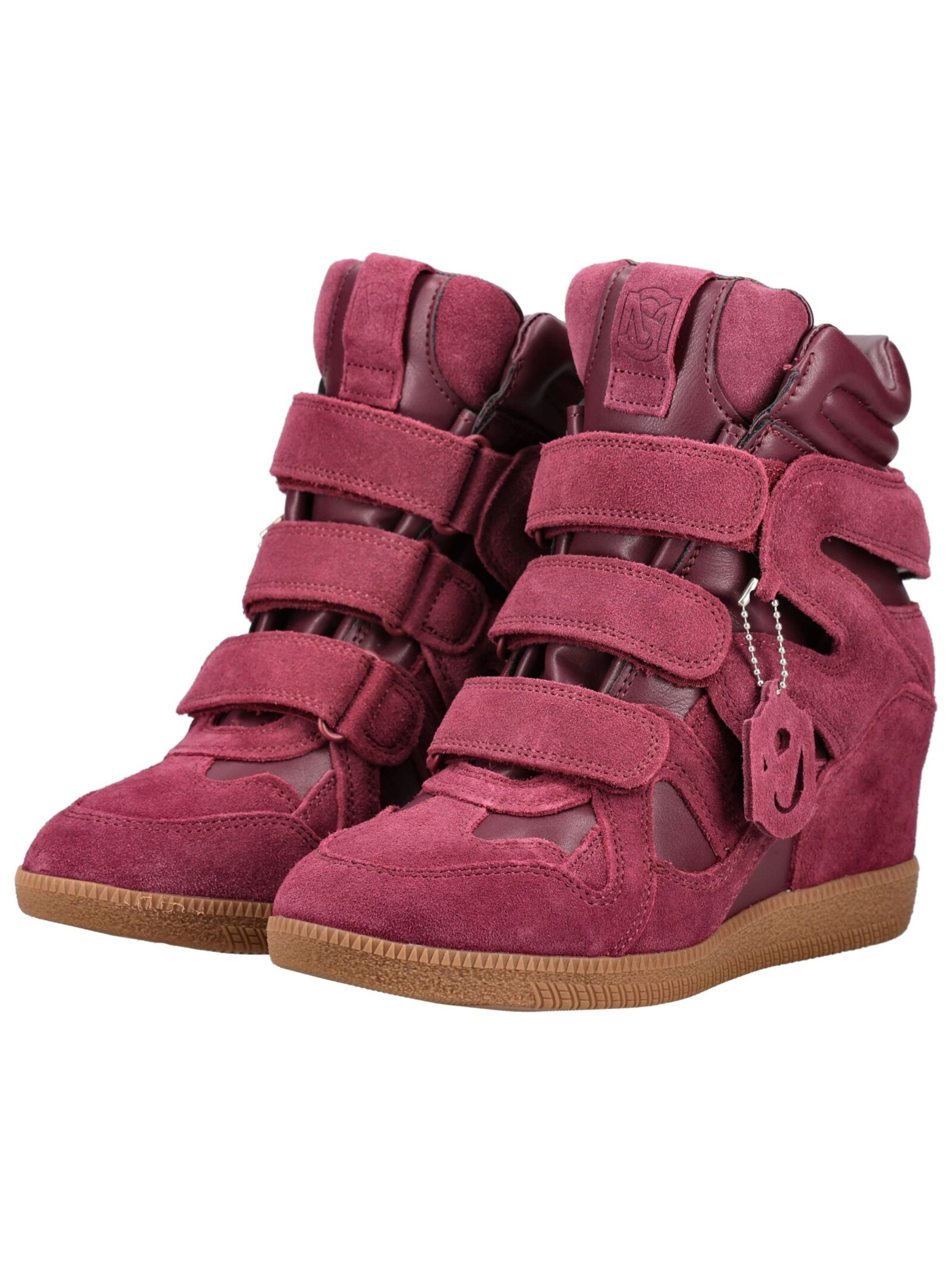 STEVE MADDEN High-Top Sneakers in Red: front