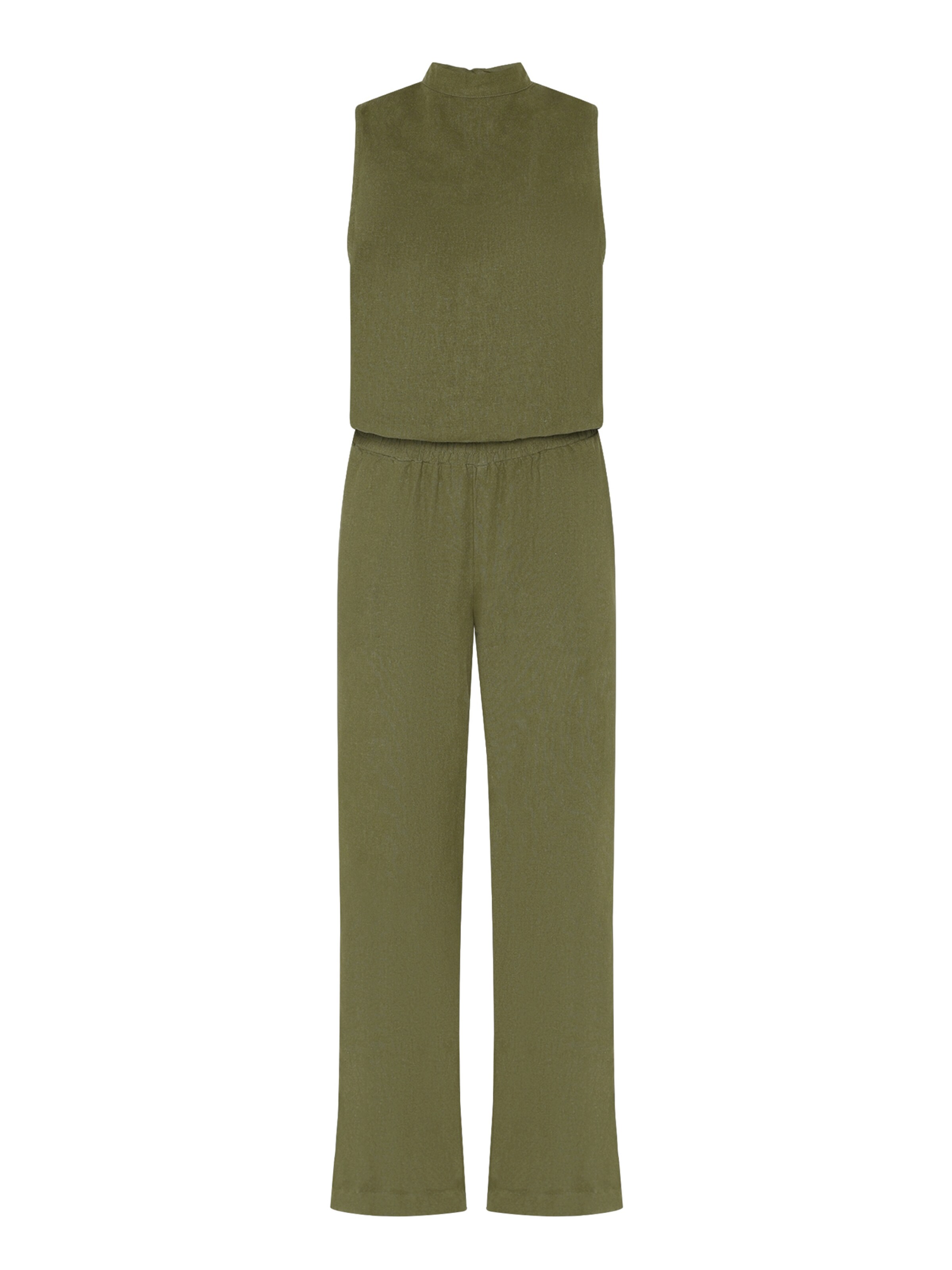 Cartoon Jumpsuit in Groen: voorkant