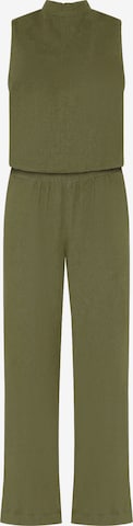 Cartoon Jumpsuit in Groen: voorkant