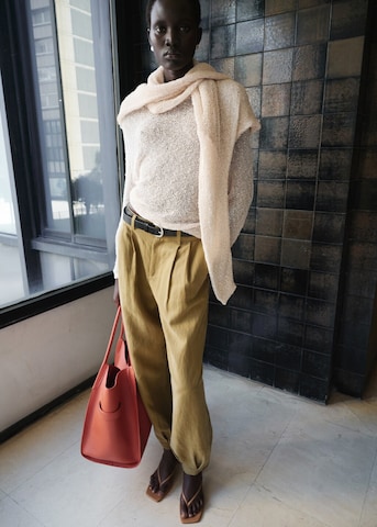 MANGO Zwężany krój Cygaretki 'Balo' w kolorze zielony: przód