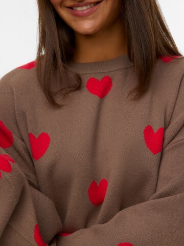VERO MODA Pullover 'VMSOMEONE' in Braun