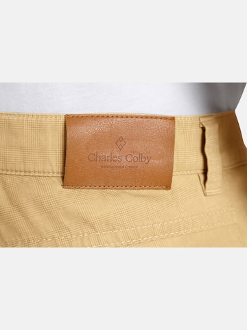 Charles Colby Loose fit Pants 'Baron Aran' in Yellow