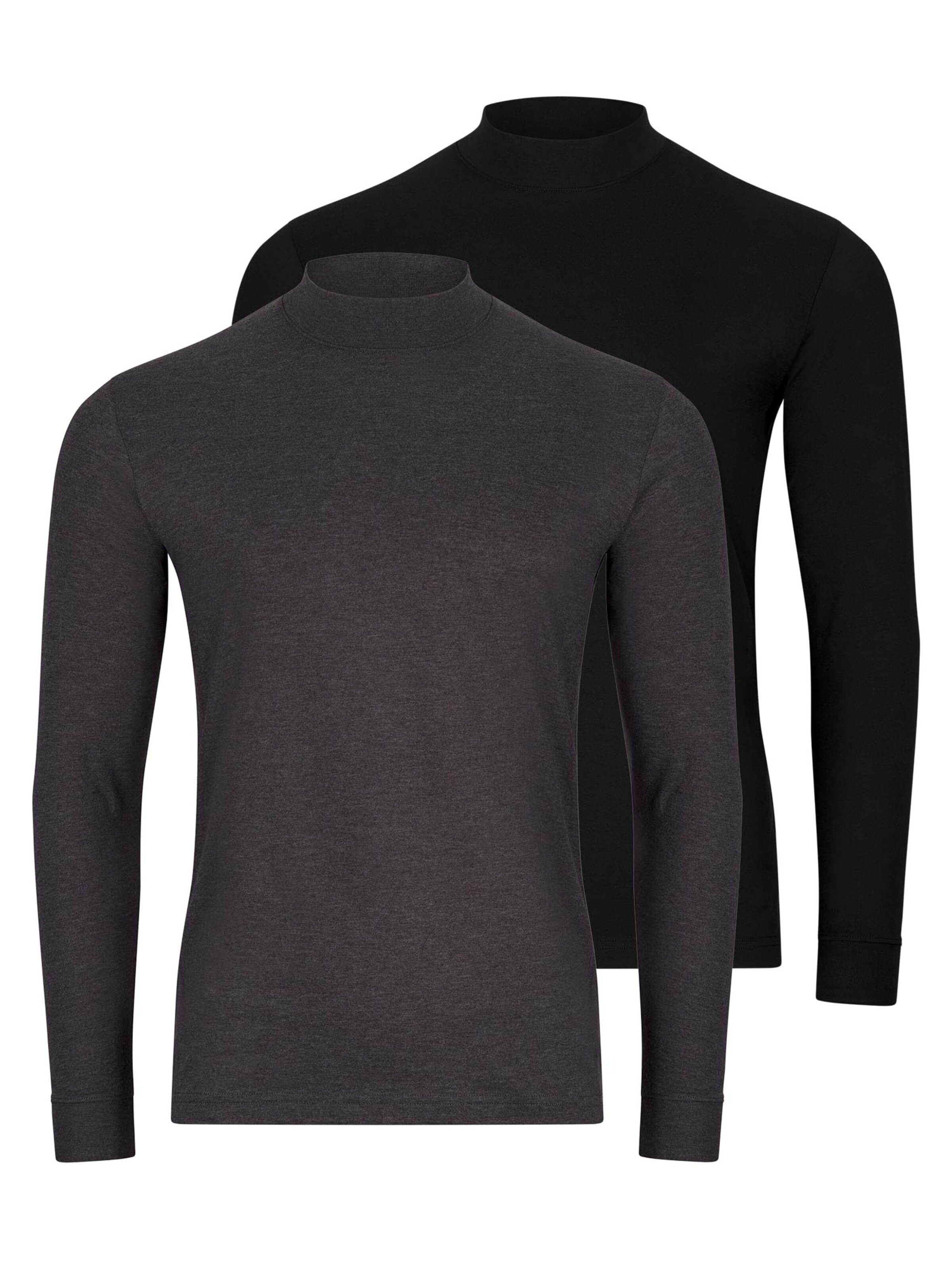 Ragman Shirt 'Basic' in Black: front