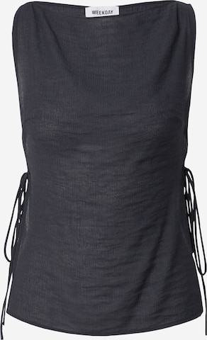 WEEKDAY Топ 'Cintia' в Черный: спереди