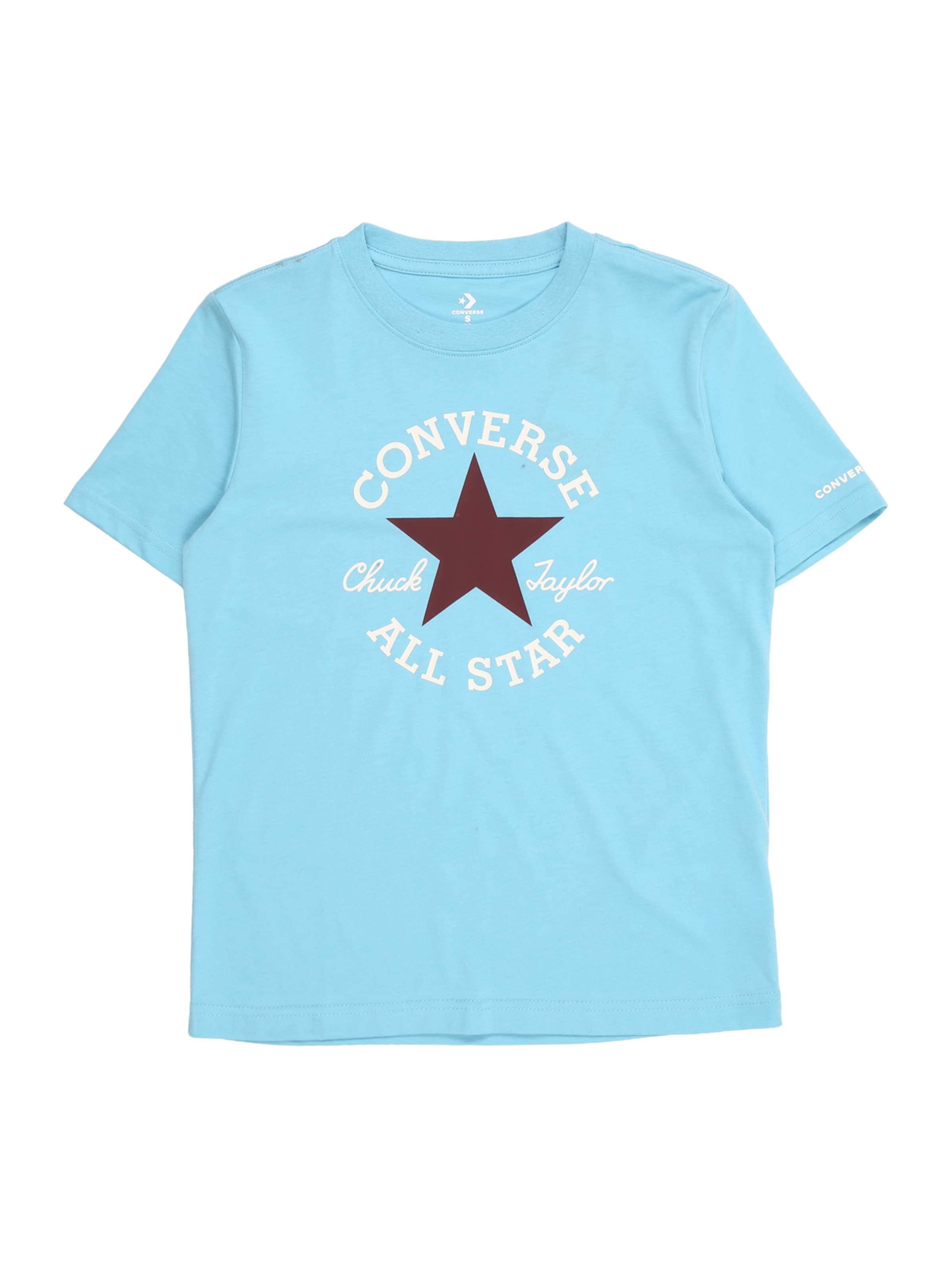 CONVERSE Majica 'CHUK' | modra barva: sprednja stran