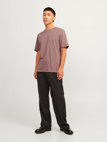 purpurinė JACK & JONES Priglundantis modelis Marškinėliai