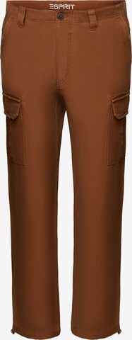 Pantalon cargo ESPRIT en marron : devant