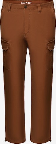 Regular Pantalon cargo ESPRIT en marron : devant