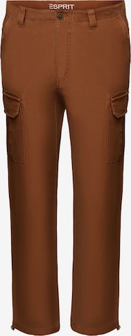 Pantalon cargo ESPRIT en marron : devant