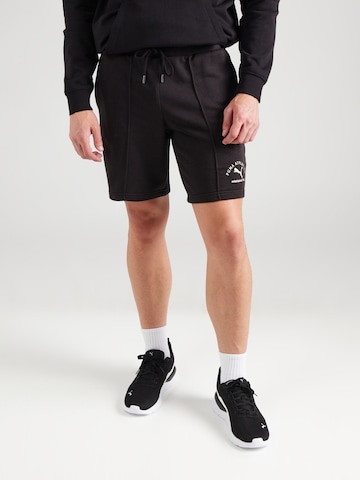 PUMA Regular Trousers 'CLASS 8' in Black: front