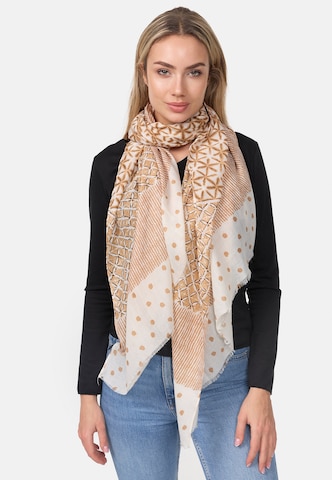 HARPA Scarf 'ITRI' in Beige: front