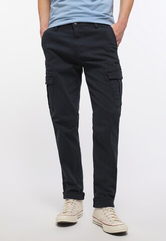 MUSTANG Slim fit Cargo trousers 'Be Flex' in Blue: front