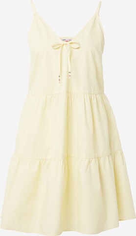 Tommy Jeans - Vestido de verão em amarelo: frente