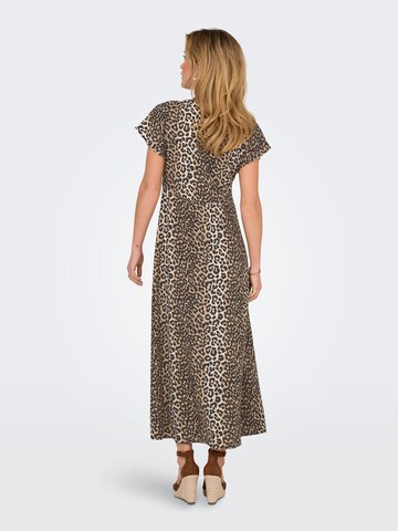 ONLY Shirt dress 'ONLNova' in Brown