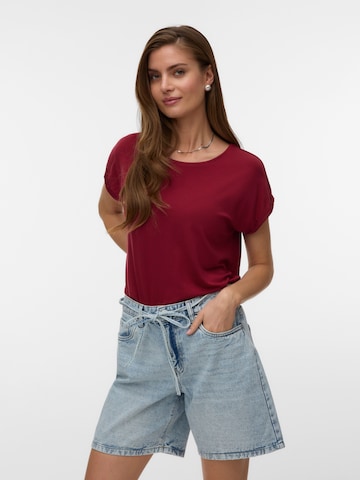 VERO MODA T-Shirt 'VMAVA' in Rot: Vorderseite