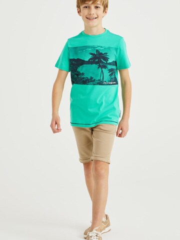 T-Shirt WE Fashion en vert