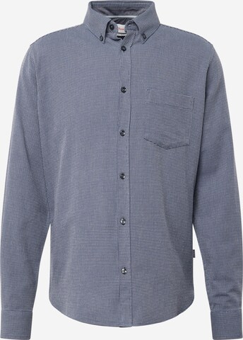 s.Oliver Slim fit Button Up Shirt in Blue: front