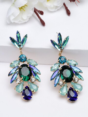 AVANT-GARDE PARIS - Pendientes 'Violetaia' en verde