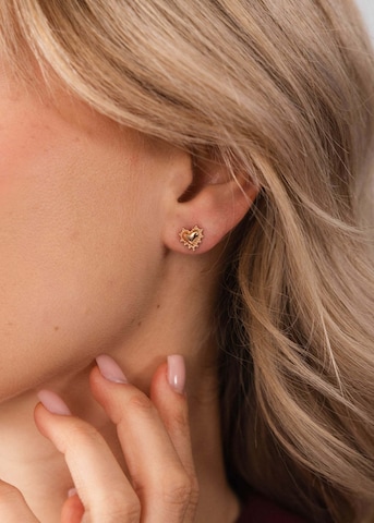 Boucles d'oreilles 'Delicate Heart' PURELEI en or : devant
