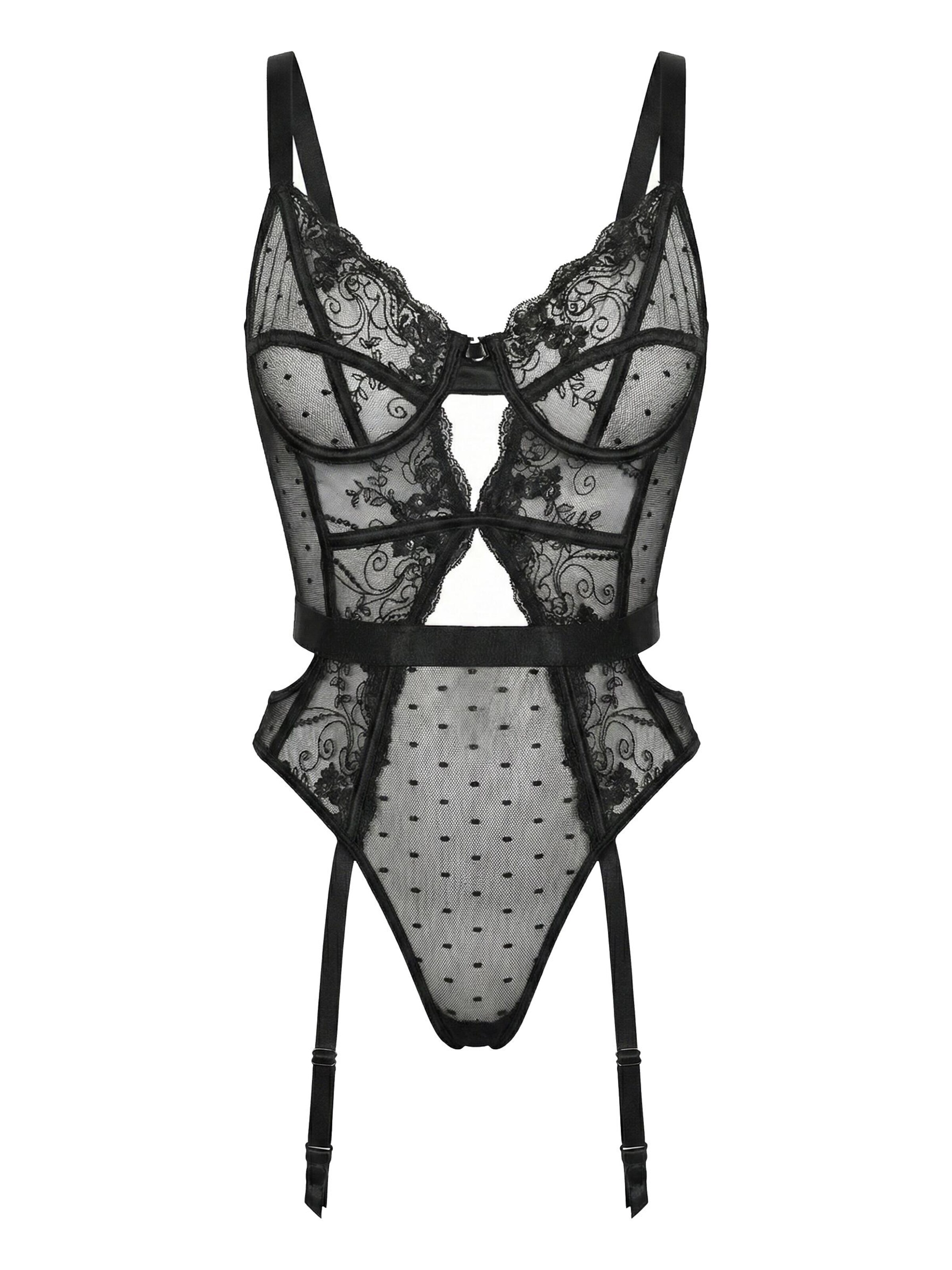 Body 'Passione Nera' di L.BEV in nero: frontale