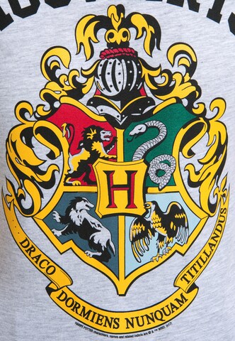 LOGOSHIRT T-Shirt 'Hogwarts' in Grau