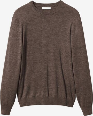 MANGO MAN Sweater 'Willy' in Brown: front