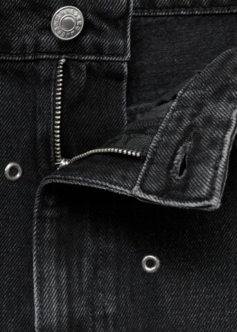 MANGO Loose fit Jeans 'Eyelets' in Black