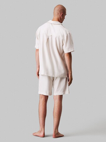 Calvin Klein Pyjama lang in Weiß