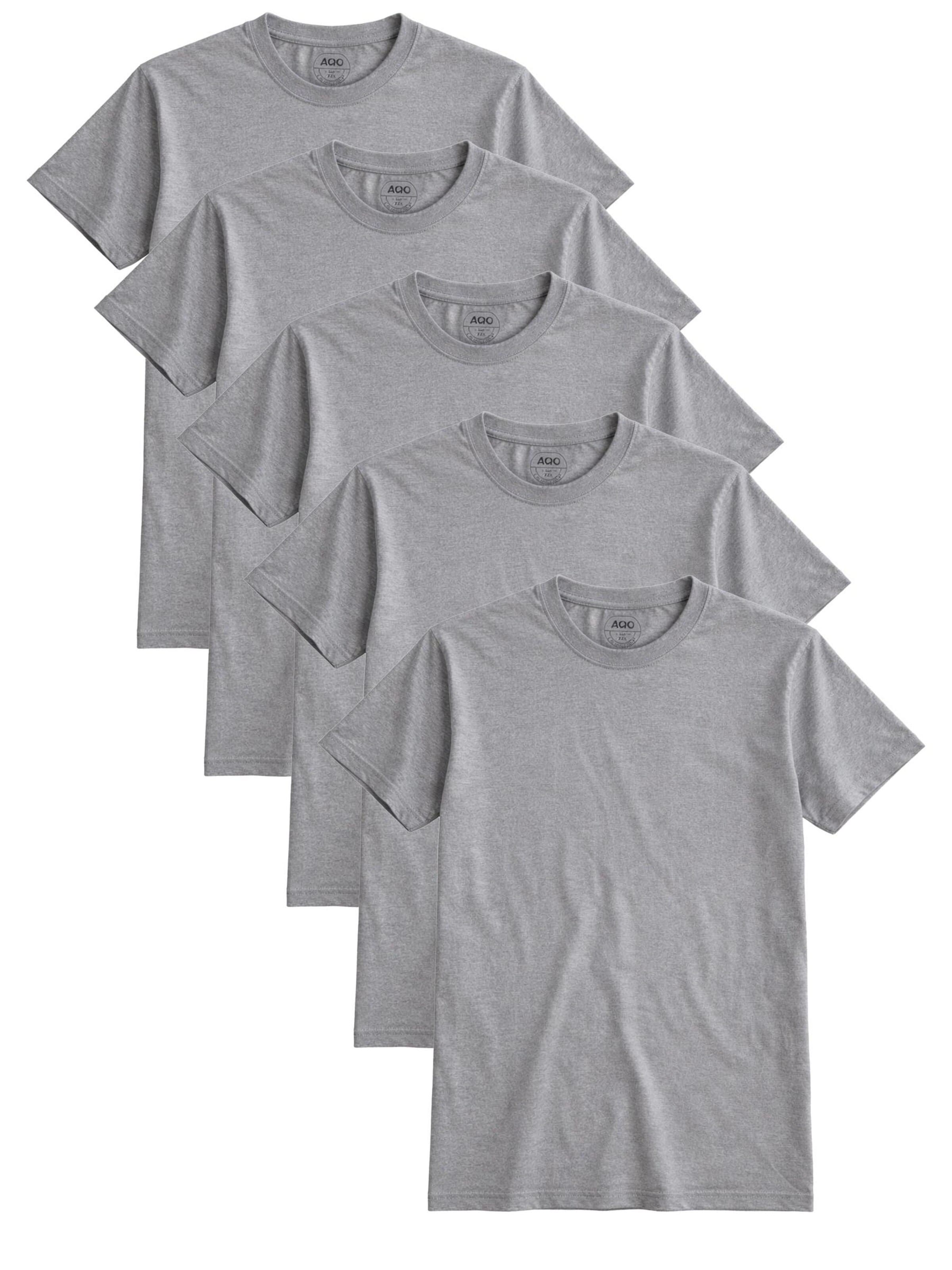 A Question Of (AQO) Shirt '5 pack Anders Tee' in Grey: front