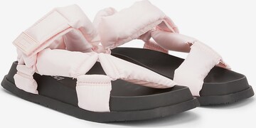 Tommy Jeans Strap Sandals in Pink