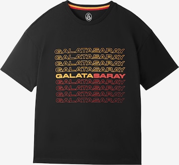 GalatasarayTehnička sportska majica - crna boja: prednji dio