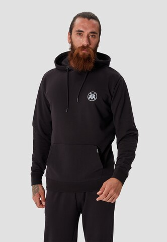 Oldskull Kapuzenpullover in Schwarz: Vorderseite