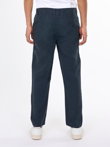 KnowledgeCotton Apparel - Loosefit Calças chino 'Bob' em azul