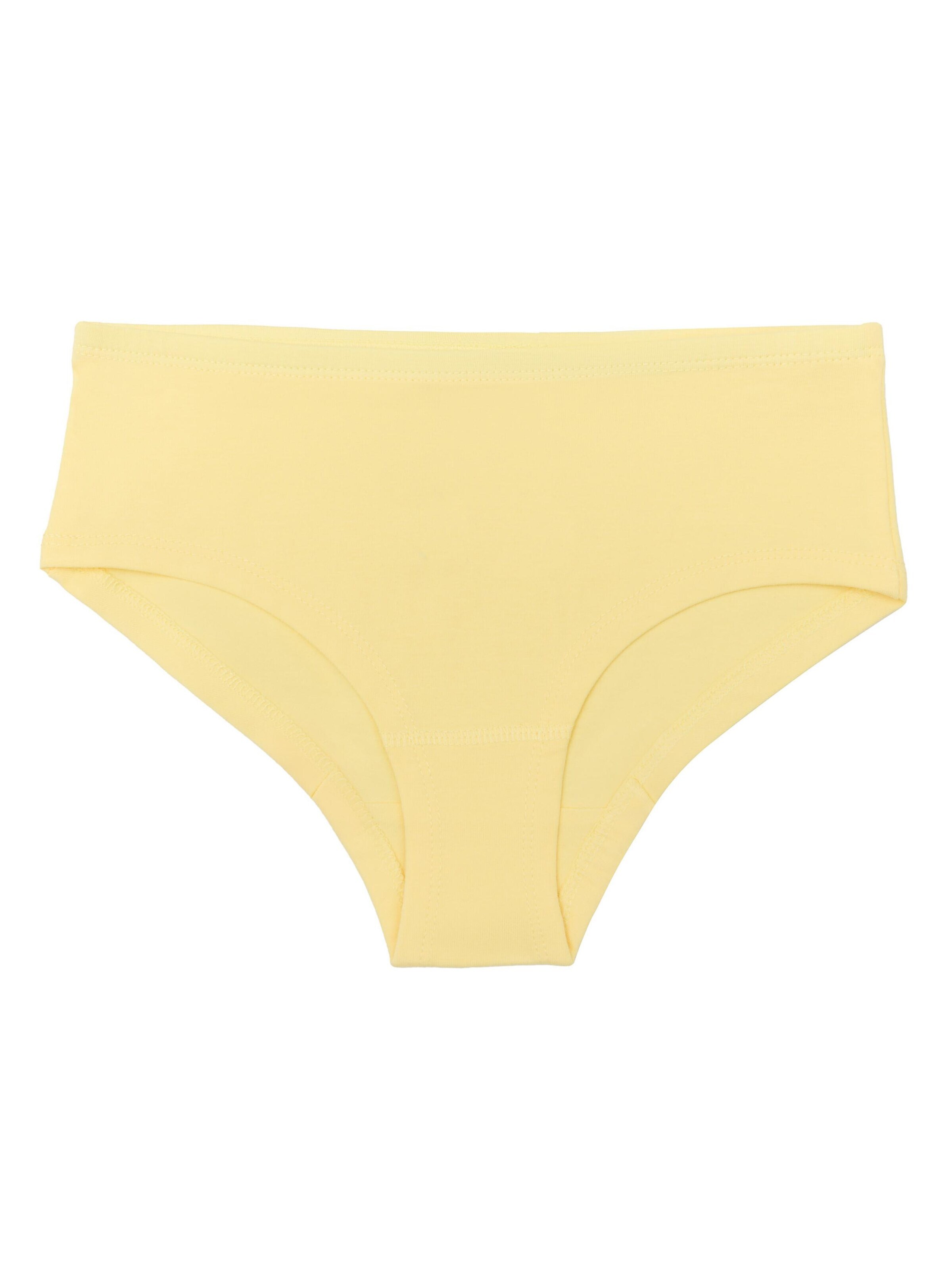 Albero Natur Underpants 'Mädchen Hipster aus Bio-Baumwolle' in Yellow: front
