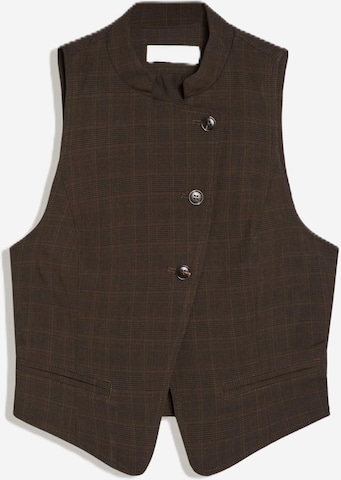 Gilet da completo di Bershka in marrone: frontale