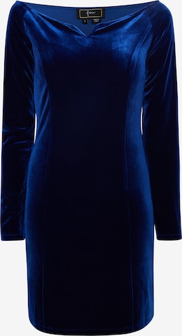 faina Cocktail Dress in Blue: front