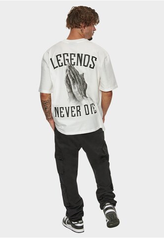 Dropsize T-shirt 'Legends Never Die' i beige