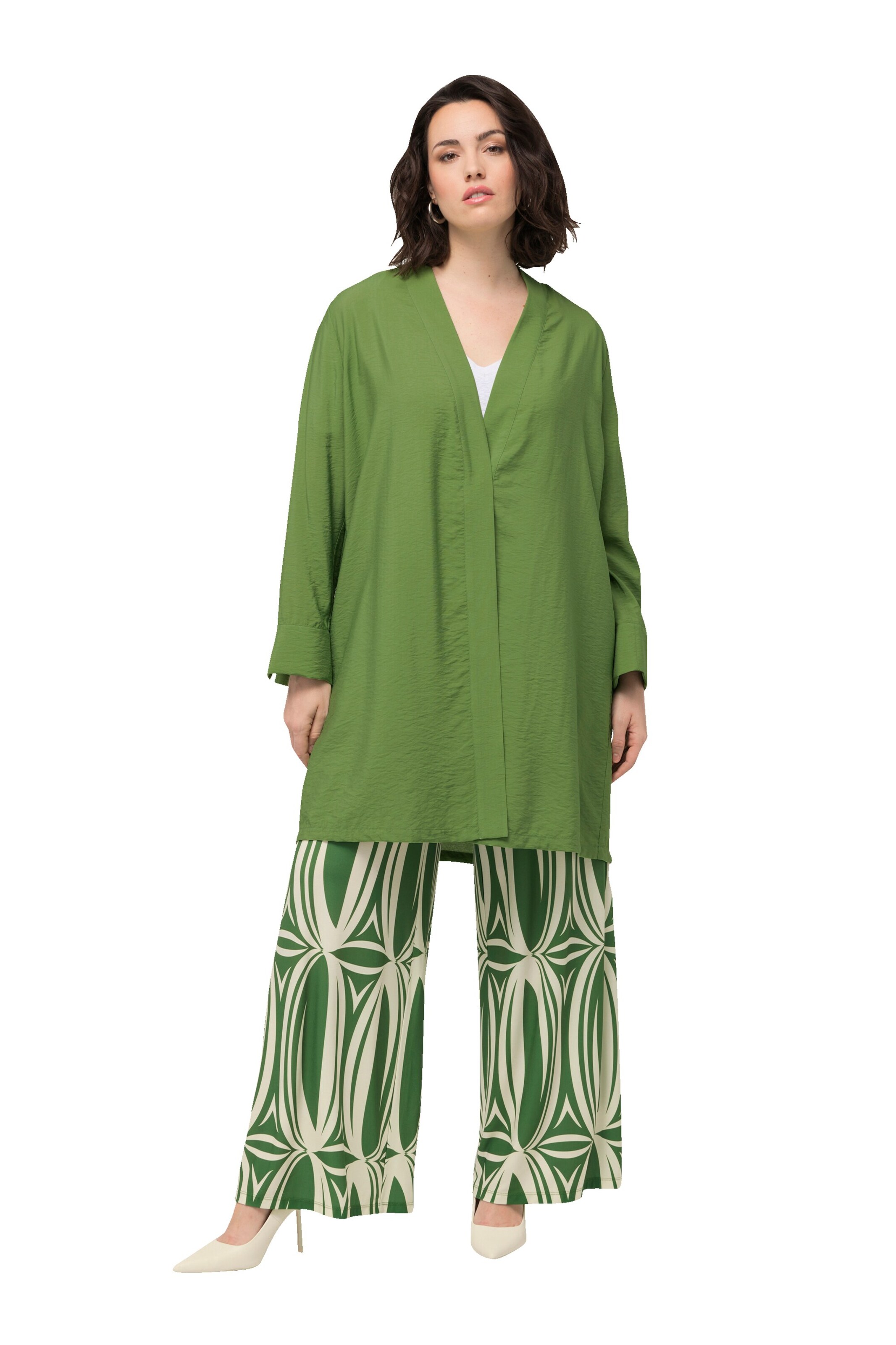 Ulla Popken Bluse in Grün: Vorderseite