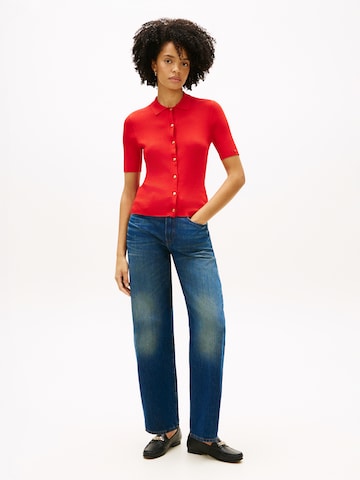 TOMMY HILFIGER Strickjacke in Orange