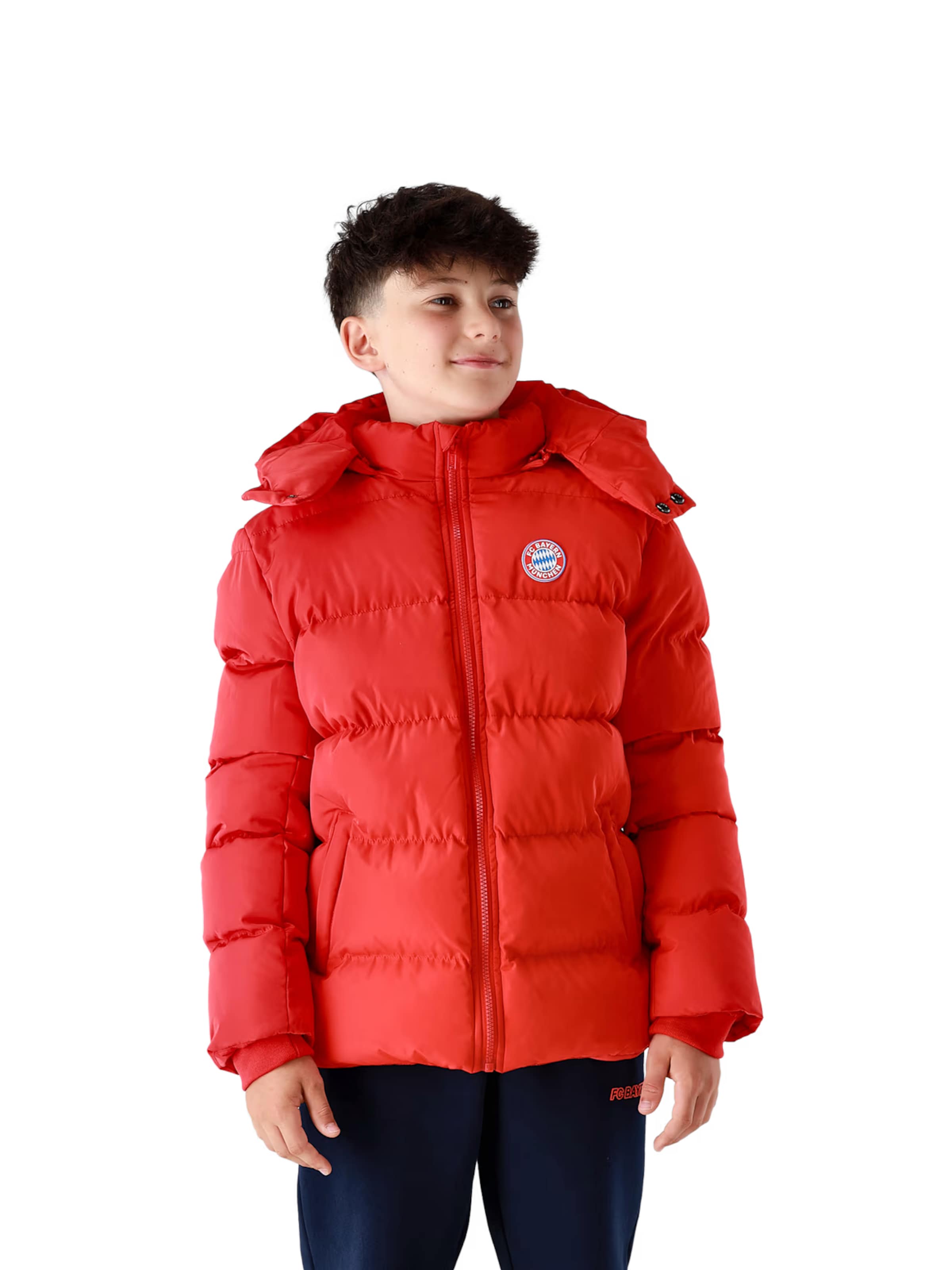 FC BAYERN MÜNCHEN Winter Jacket in Red: front