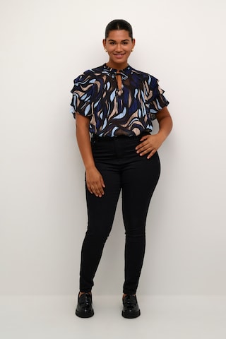 KAFFE CURVE Bluse 'KC Marga' in Schwarz