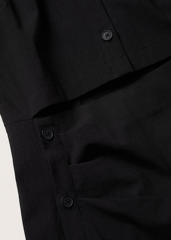 Robe-chemise 'Rene' MANGO en noir