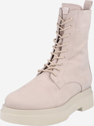 Högl Lace-Up Ankle Boots 'Hampton' in Beige: front