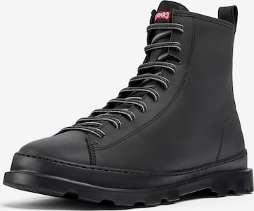 CAMPER Veterboots 'Brutus' in Zwart: voorkant