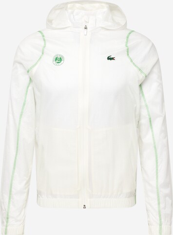 Lacoste Sport Αθλητικό μπουφάν σε λευκό: μπροστά