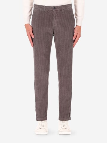 Distretto12 Slimfit Chino 'Palil' in Grijs: voorkant